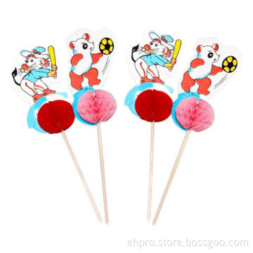 Toothpick flags, for picking up food and decorationNew